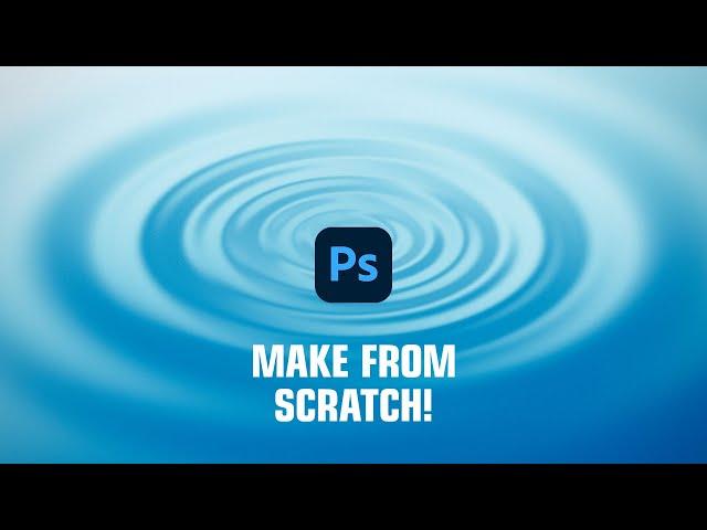 Make from scratch! The effect of the Water Ripple in Photoshop 2023