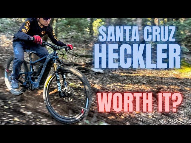 Santa Cruz Heckler e-mtb review - Pros and Cons of the full suspension ebike with Shimano EP8