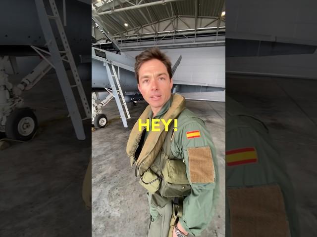 Miguel flies the Spanish Air Force EF-18 Hornet #shorts