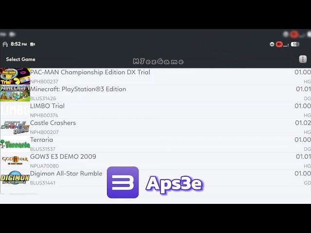 Aps3e - Test God Of War 3 and 5 others Games | PS3 Emu Native for Android