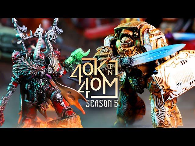 New Chaos Space Marines vs Adeptus Custodes - Warhammer 40k in 40m Battle!