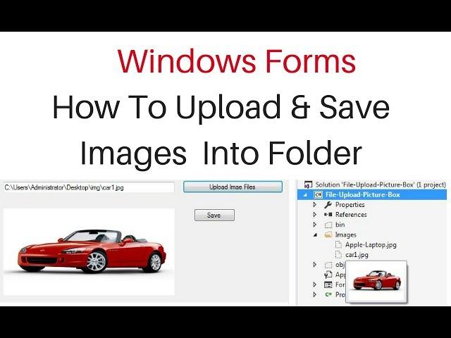 Image Upload picturebox and save into folder windows forms C#