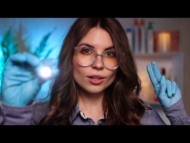 ASMR Detailed Eye Exam, Vision Test, Color Blindness Check, Light Triggers | Medical Doctor Roleplay