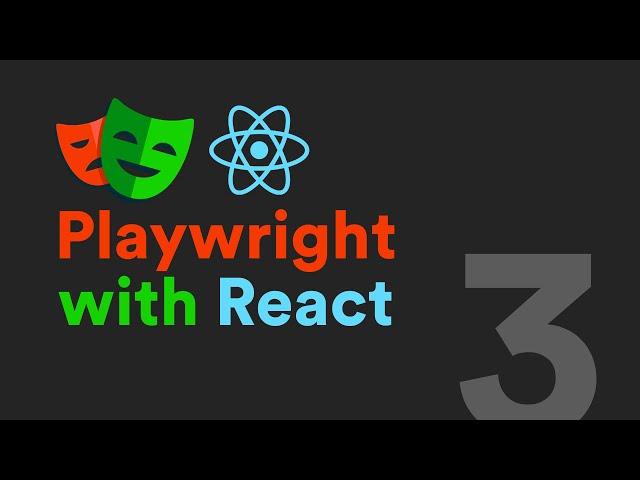 Part 3 - Auto generate tests - Playwright + React Crash Course (2024)