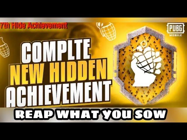 Easiest Way To Complete 7th Hidden Achievement || Pubg Mobile