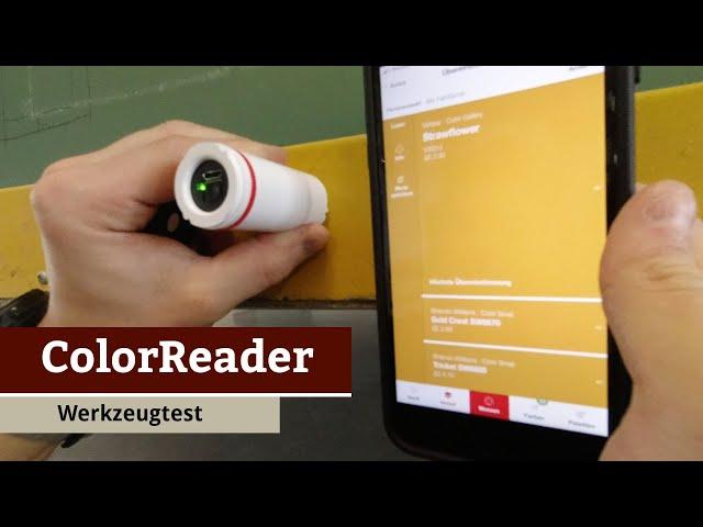 Werkstatt-Test | Farbmessgerät ColorReader | SchreinerZeitung