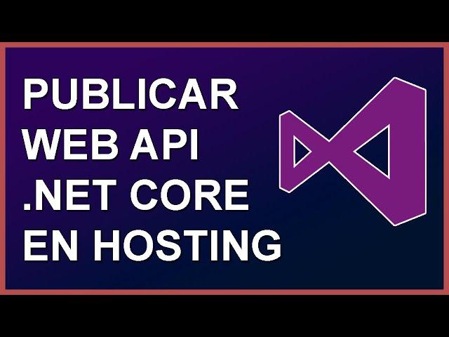 Publicar Web Api .NET Core 8 en Hosting