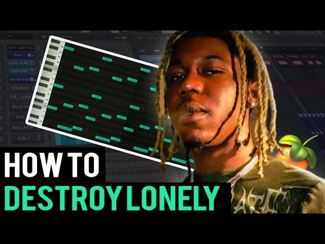 HOW TO MAKE GUITAR BEATS FOR DESTROY LONELY (fl studio tutorial)