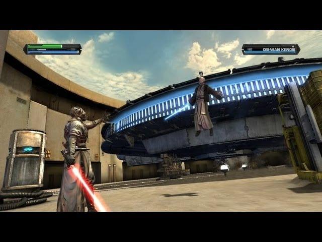 Star Wars the Force Unleashed - Lord Starkiller vs Boba Fett, Obi Wan Kenobi & Obi Wan's Ghost HD