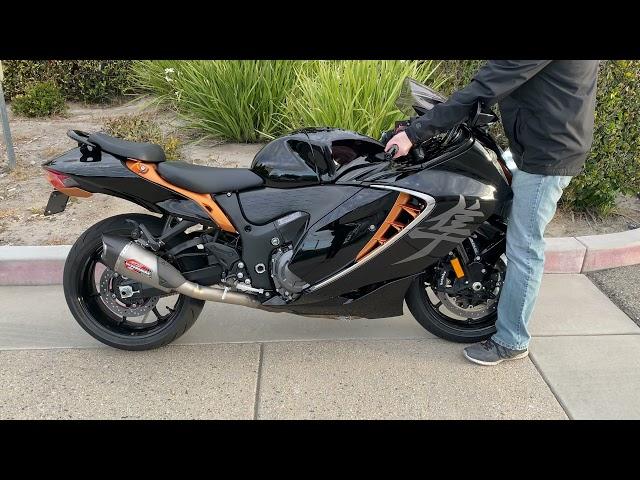 2022 Suzuki Hayabusa Exhaust Sound Stock vs. Yoshimura AT2 Full system