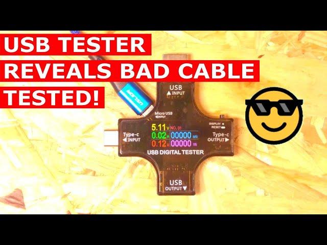 Tested: USB Tester (Reveals Lossy USB Cables)
