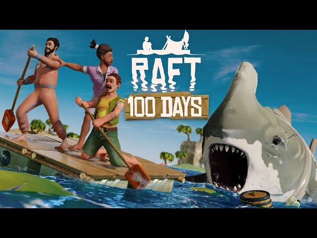 I Spent 100 Days in Raft... Here's What Happened! [Full Playthrough]