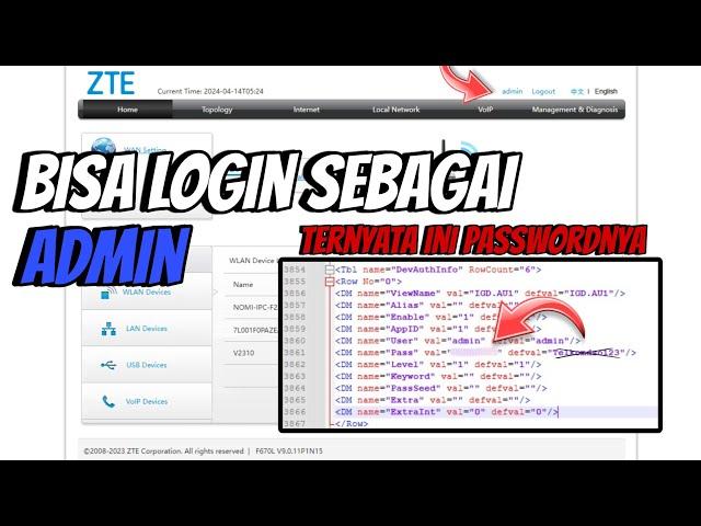 Cara Mengetahui Password Login Super Admin Indihome ZTE F670L - 2024