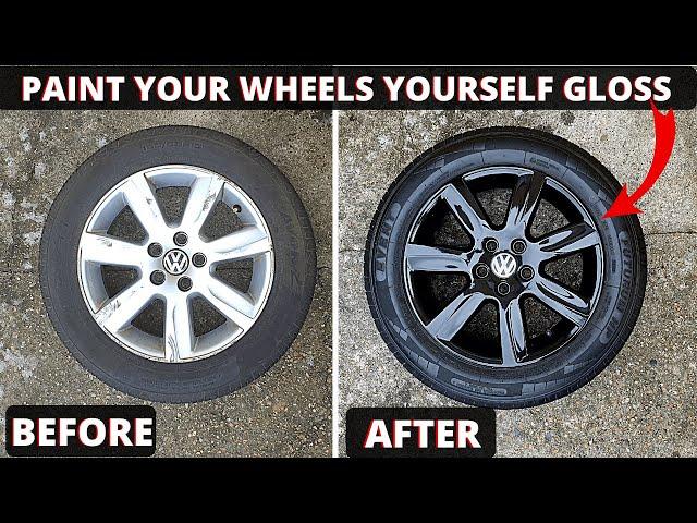 How to Spray Paint Wheels Gloss Black