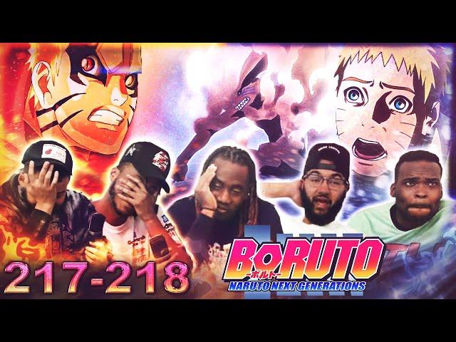 Baryon Naruto vs Isshiki! AND Kurama  Boruto Ep 217 & 218 Reaction/Review