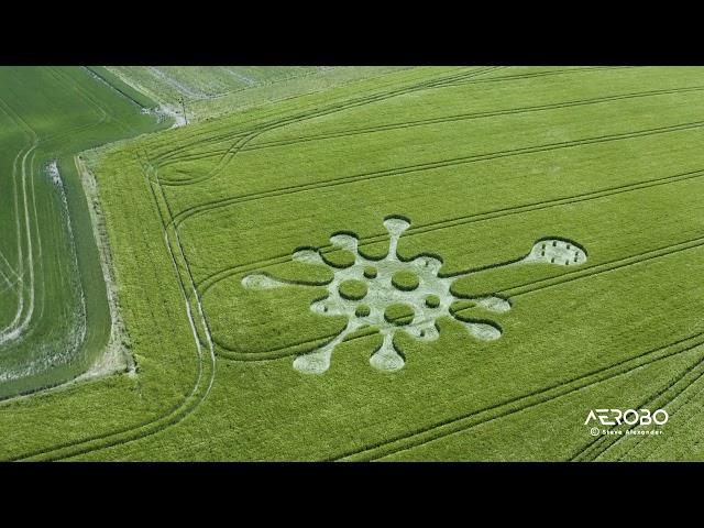 Crop Circle: Potterne Field, Devizes, Wilts, UK | 28th May 2020 | Barley | 200ft approx.