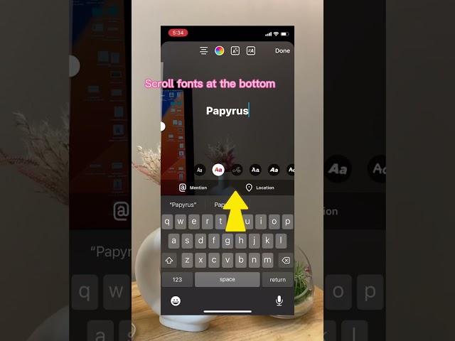 Secret Instagram stories font