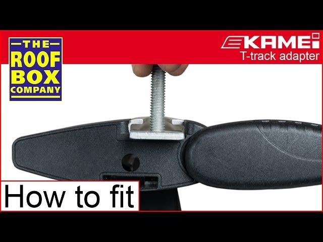 KAMEI roof box T-track adapter KM52003 - How to fitting guide