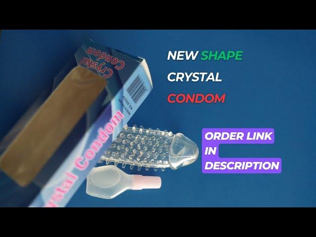 New Shape Washable Reusable Silicon Crystal Spike - The Best Crystal Condom Variety in Pakistan