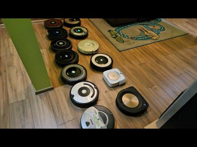 14 Robots In one room! iRobot Roomba/Scooba/Braava party!! (special video)