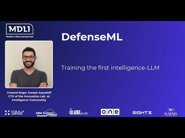 Training the first intelligence-LLM, Chaked Roger Joseph Sayedoff, CTO of the Innovation Lab