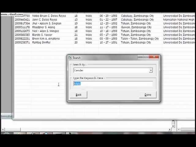 Visual Basic 6.0 Data base in Listview with add, edit,delete, search, total records