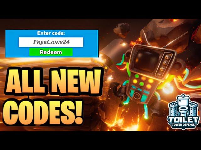 *NEW* ALL WORKING UPDATE CODES FOR TOILET TOWER DEFENSE! ROBLOX TOILET TOWER DEFENSE CODES