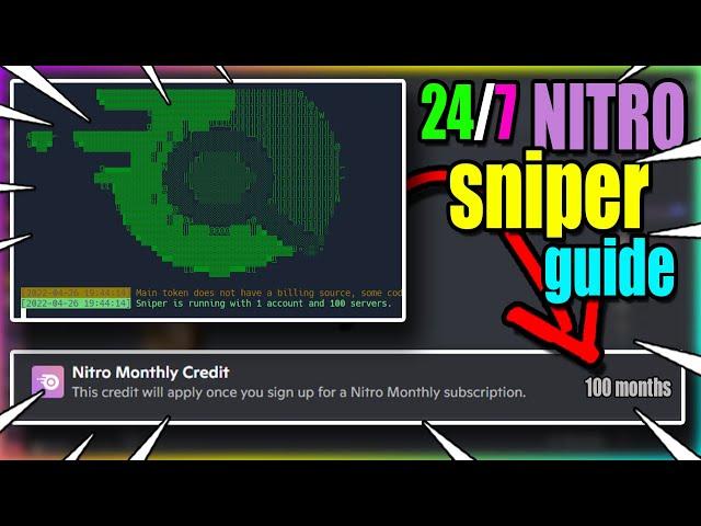 Discord Nitro SNIPER 24/7 Working GUIDE (January 2023)