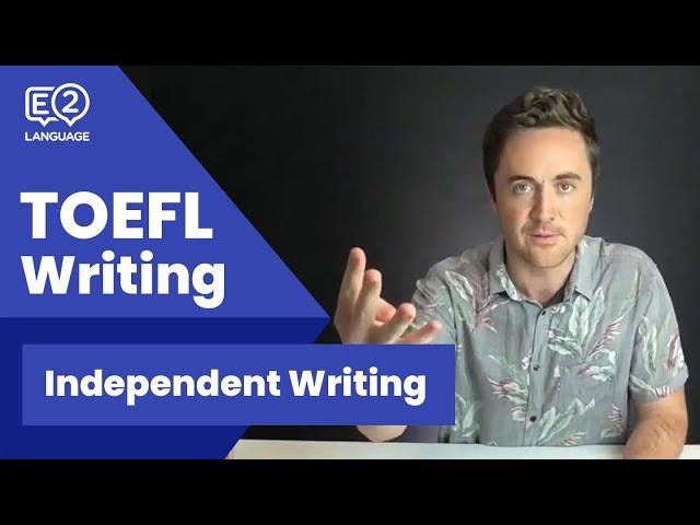 TOEFL: INDEPENDENT WRITING #1 with Jay!