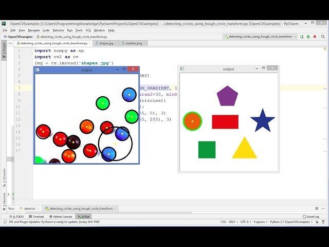 OpenCV Python Tutorial For Beginners 34 - Circle Detection using OpenCV Hough Circle Transform