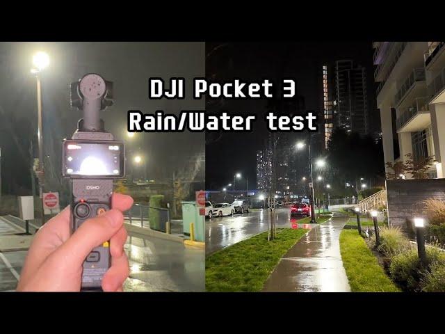 DJI Pocket 3 - IN THE RAIN vs iPhone 14 Pro (Water Resistance and Low Light Test)