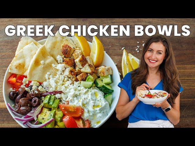 Easy Greek Chicken Salad Bowl Recipe - Delicious and Healthy!