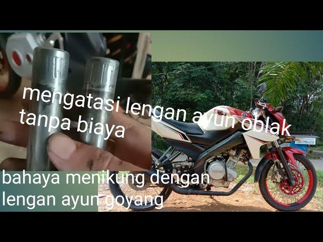 Mengatasi lengan ayun/swing Arm vixion yang oblak atau goyang tanpa biaya