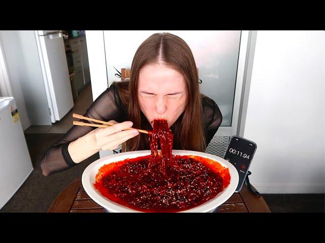 Korean 10x Spicy Nuclear Fire Noodle Challenge