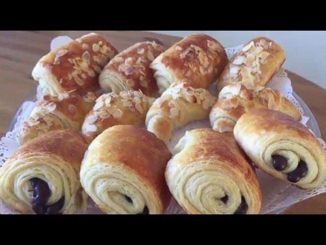 Petits Pains Au Chocolat Et Croissants/ كرواصون سهل و ناجح