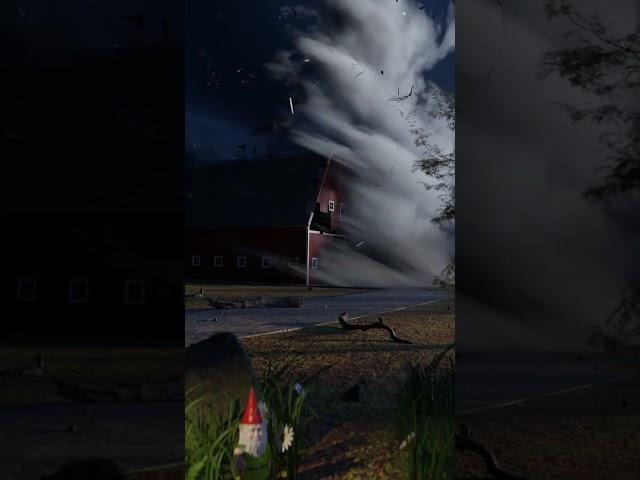 Huge Tornado Destroys a Barn  MUST WATCH!