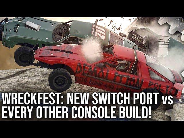 Wreckfest: The Excellent Switch Port vs Xbox One/ One X/ PS4/ Pro + PS5 and Xbox Series S/X!