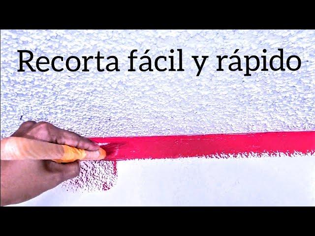 Cómo hacer cortes de pintura con brocha, fácil y rápido