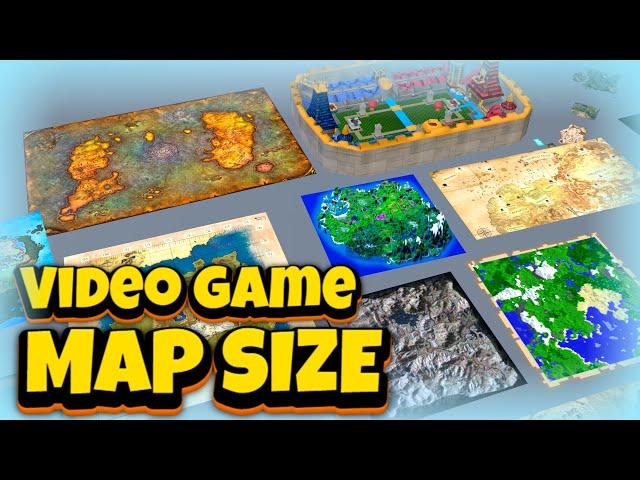  Video Game Maps Size Comparison 2023 (REAL SCALE)