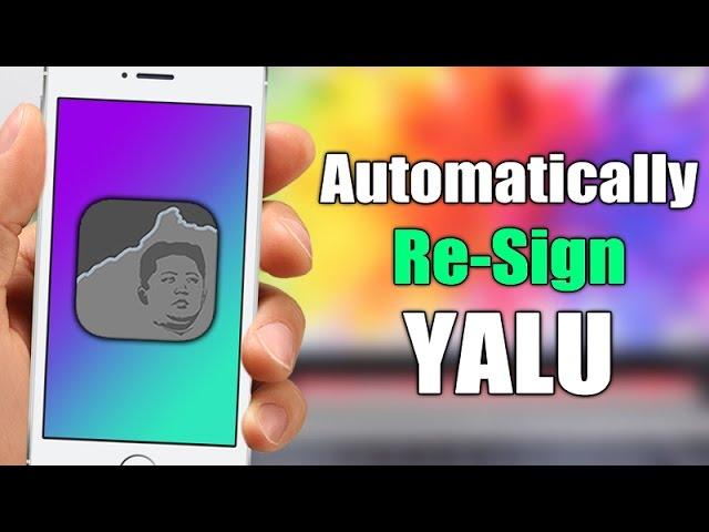 How To Automatically Re-Sign The YALU App (No Computer)