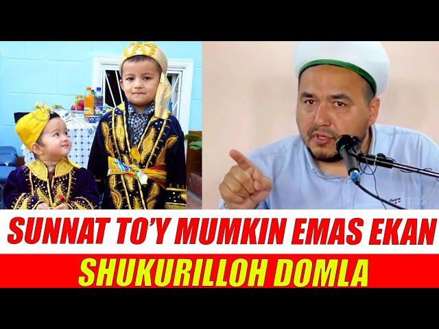 BARCHA BILISHI KERAK BO'LGAN MA'SALA | SUNNAT TO'Y QILISH | SHUKURILLOH DOMLA