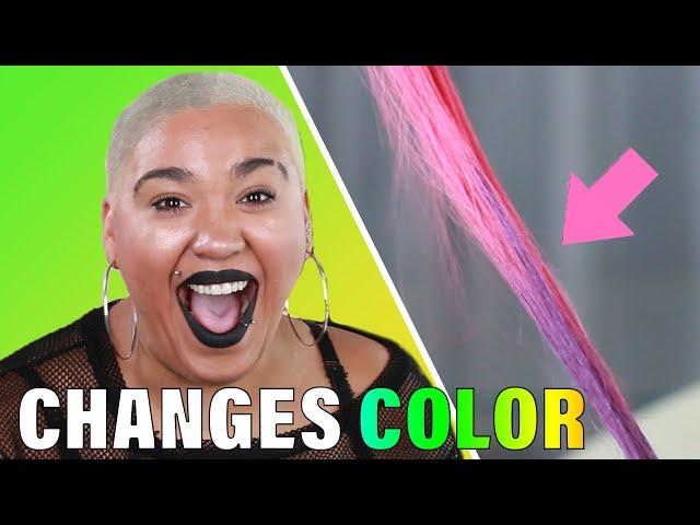 Women Try Color-Changing Hair