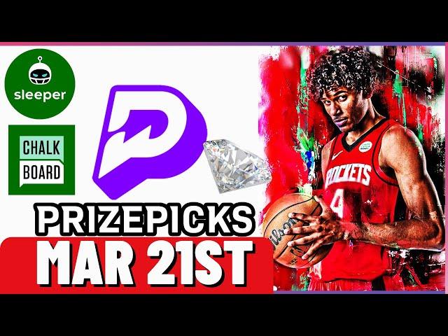 NBA PRIZEPICKS | PROP PICKS | THURSDAY | 3/21/2024 | NBA BETTING | BET PROPS