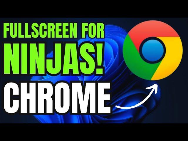 How to Fullscreen Google Chrome | Google Chrome's Fastest Keyboard Shortcut (SECRET REVEALED!)