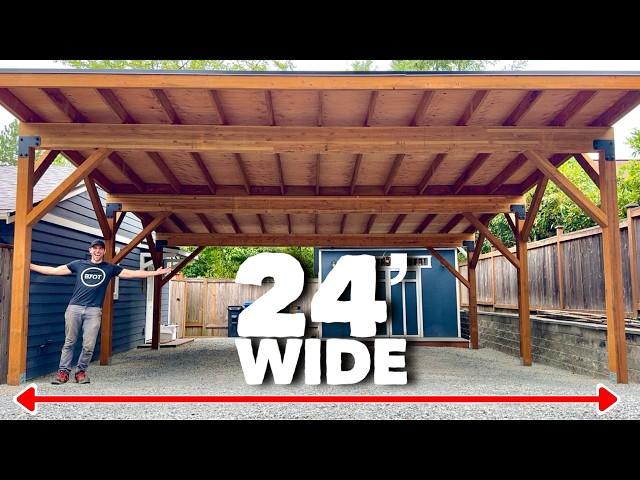 BUILDING A LEAN TO CARPORT // Start To Finish (Part 1 of 2)