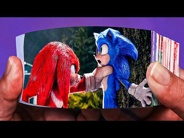 Sonic The Hedgehog 2  Flipbook | Knuckles Fights Sonic! (2022)