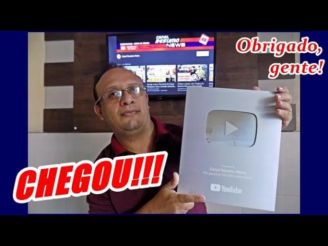 Chegou a Placa de Prata do nosso Canal Resumo News