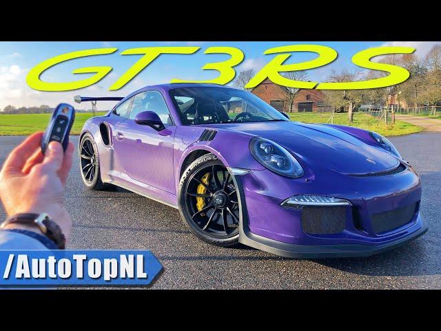 PORSCHE 911 991 GT3 RS REVIEW 300km/h on AUTOBAHN (NO SPEED LIMIT) by AutoTopNL