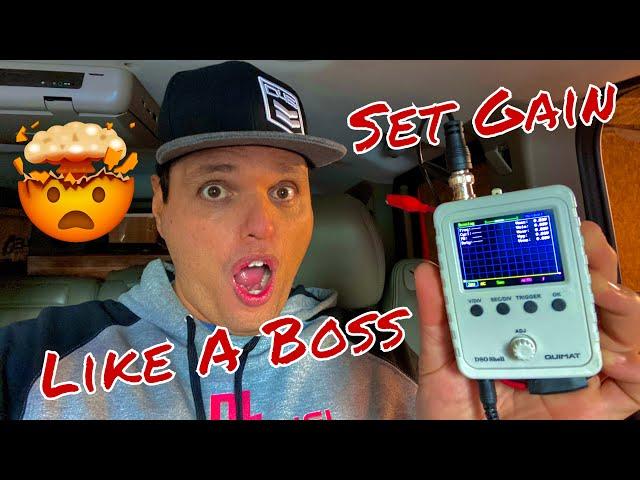 Set Amplifier Gain with cheap $40 Oscilloscope!!! like a pro! Tune amp perfect!