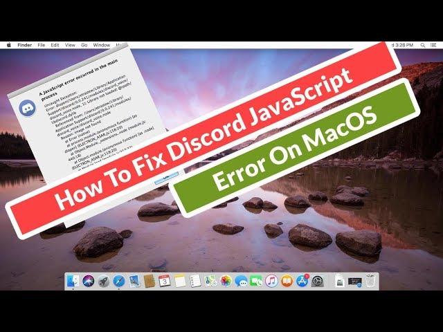 How to Fix Discord JavaScript Error on MacOS